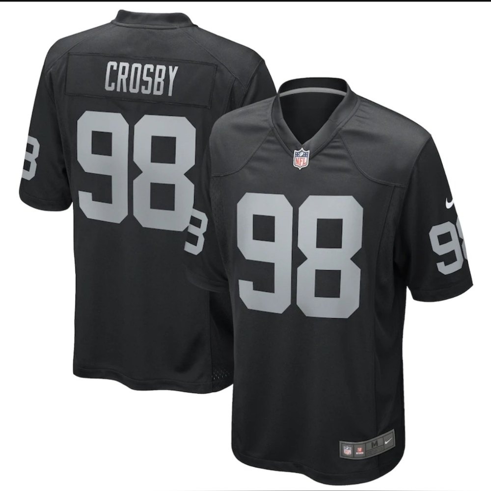 Las Vegas Raiders Maxx Crosby Nike Black Game Jersey